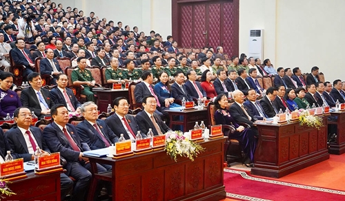 Khai mạc Đại hội đại biểu Đảng bộ tỉnh Hà Nam, nhiệm kỳ 2020-2025